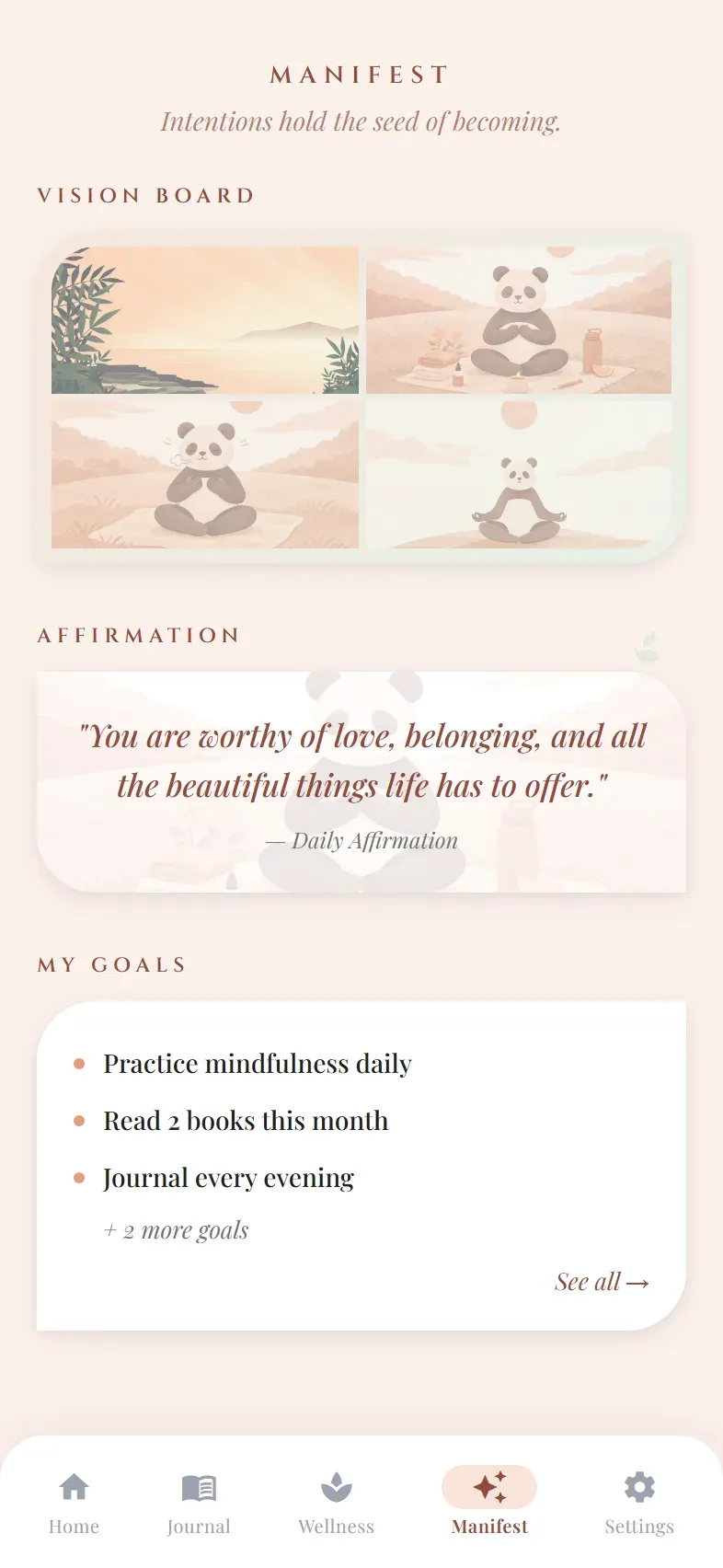 Let It Be app, Manifestation